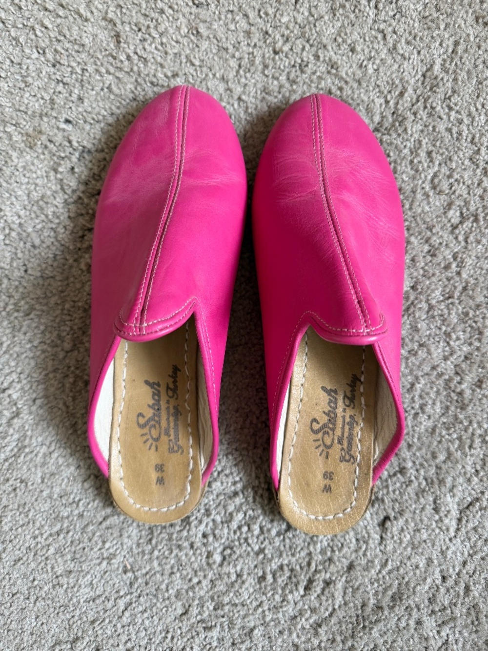Sabah Baba Slipons, Bright Pink, Wmns Size 7